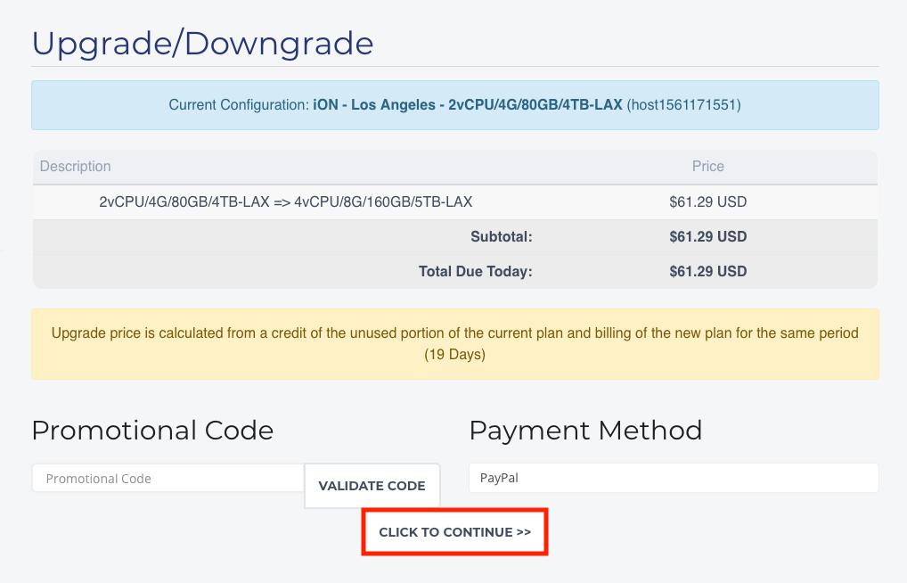 iON | Knowledge Base | Upgrade server