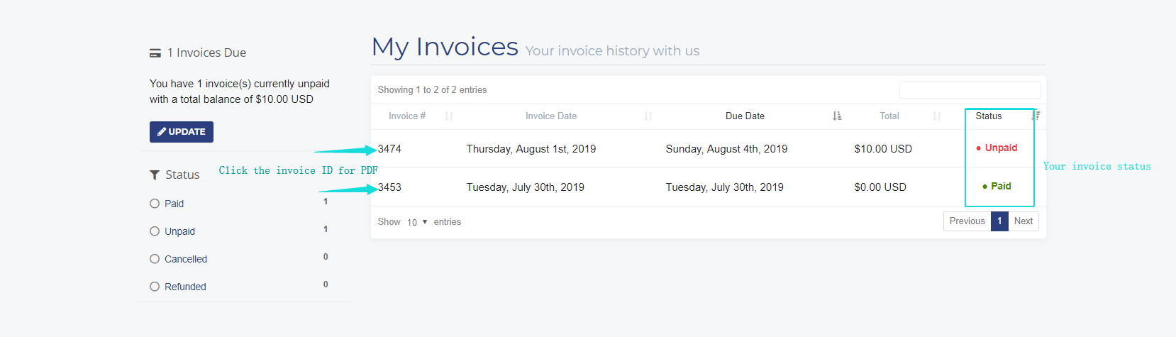 iON | Knowledge Base | Invoices